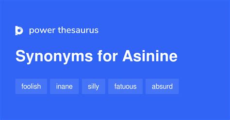 asinine synonym|azinine.